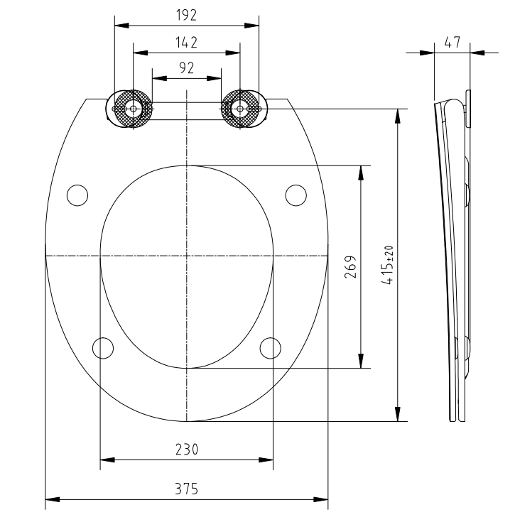 4 Free toilet seat size